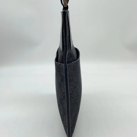 Auth Gucci GG Canavs x Leather Black
 SV Sacoche Shoulder Bag - Picture 5 of 14